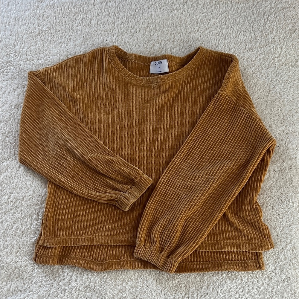 Old Navy Ribbed crop Sweater in mustard